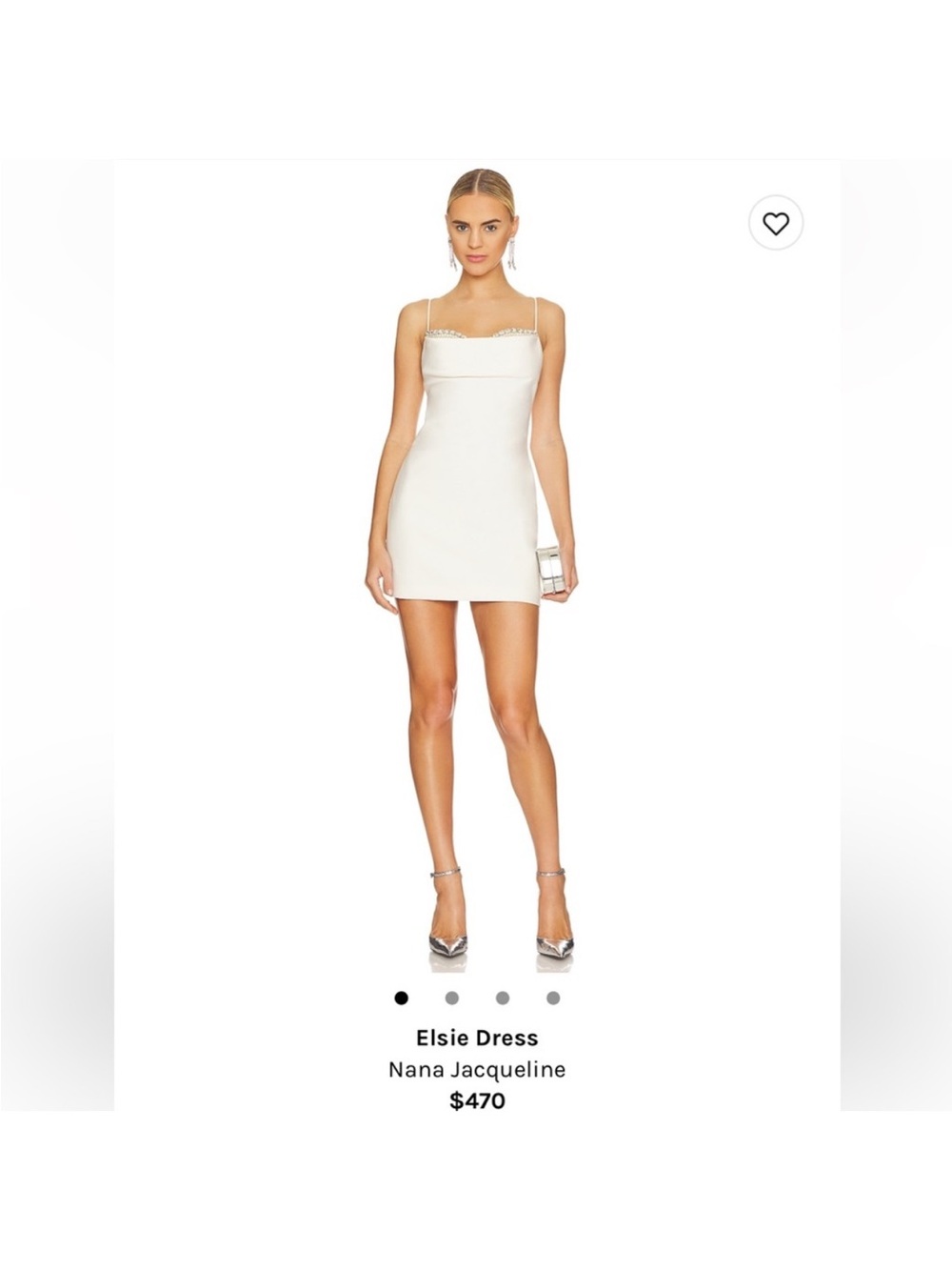 Nana Jacqueline White Strappy Mini Dress
